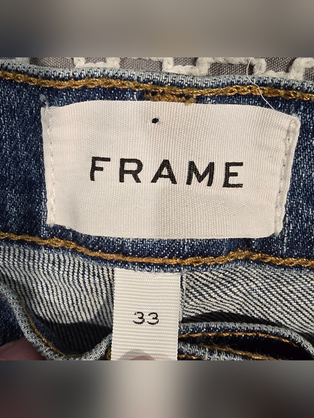 FRAME Le Garcon Midrise Boyfriend Fit Jean Size 33 - Picture 6 of 7